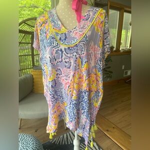 Lilly Pulitzer Coverup Tunic El Bravo Way Lilac Verben Resort XXS/XS